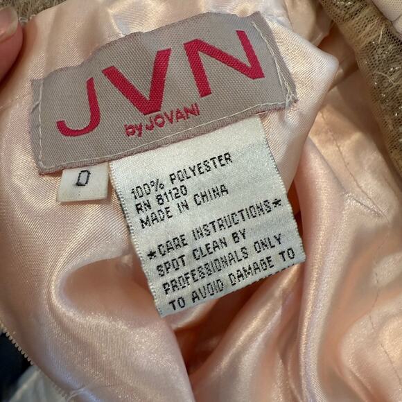 JVN by Jovani Elegant Pink and Gold Women's Dress Size 0 - Picture 5 of 11